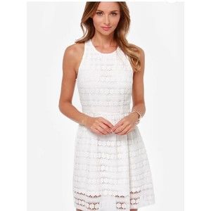 Women's BB Dakota Andree White Lace Dress SZ 0. NWOT.